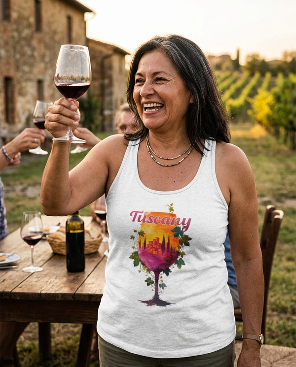 Tuscany Wine Women’s Racerback Tank