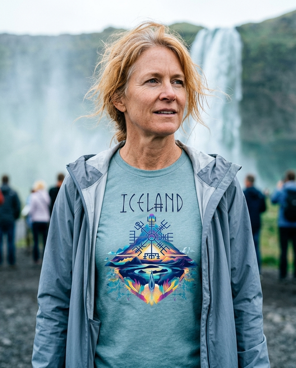 Iceland Compass - Women's Relaxed T-Shirt
