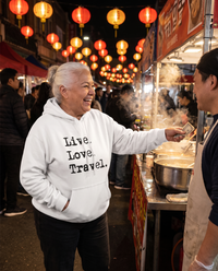 Live Love Travel - Black Unisex Hoodie