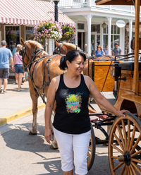 Mackinac Island Women’s fitted racerback tank top