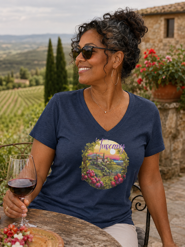 Tuscany Women’s relaxed v-neck t-shirt