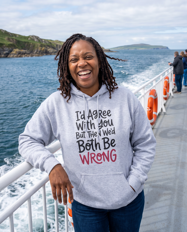Id Agree Pink Accent Unisex Hoodie