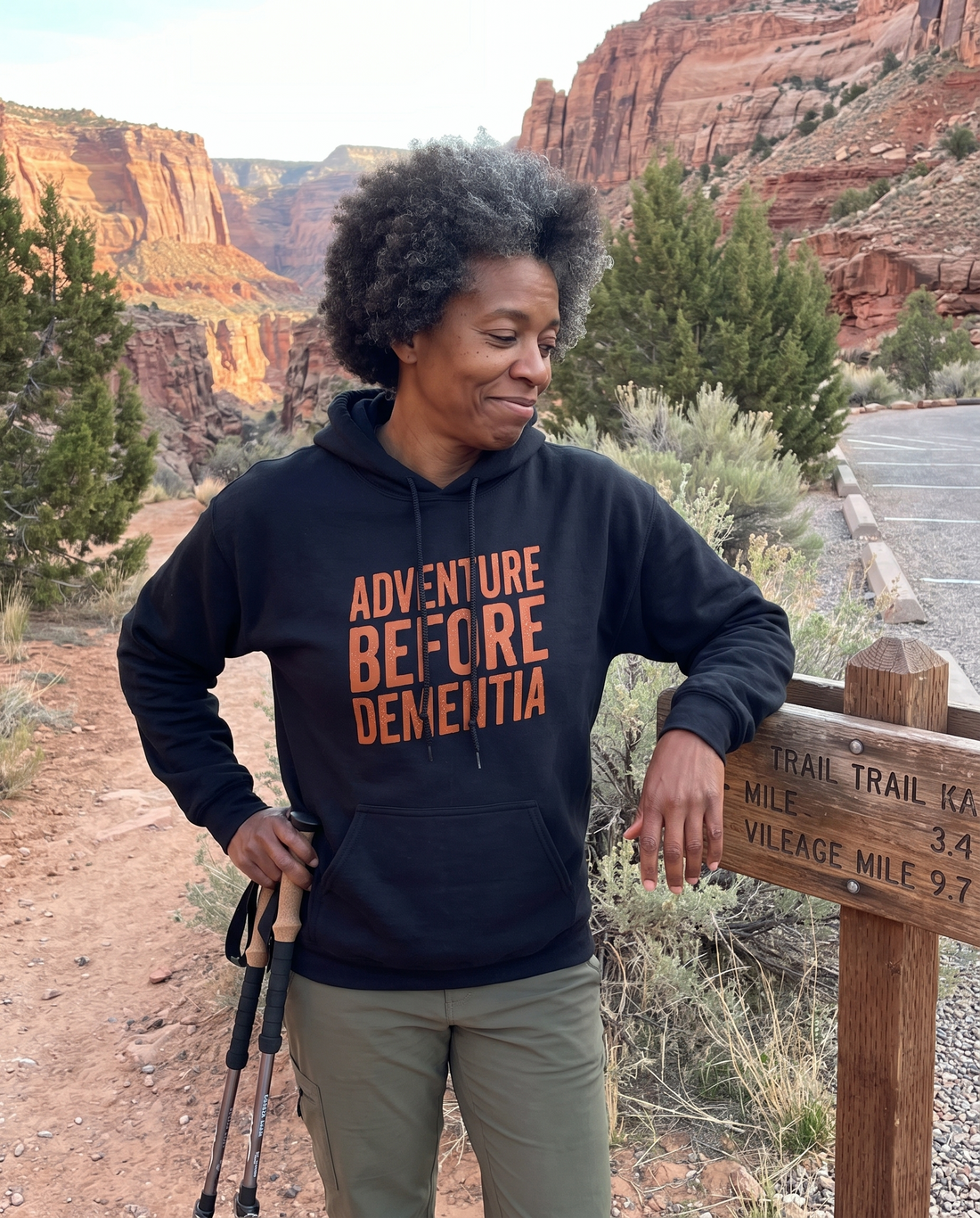 Adventure Before Dementia Bold Unisex Hoodie