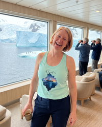 Antarctica Women’s fitted racerback tank top