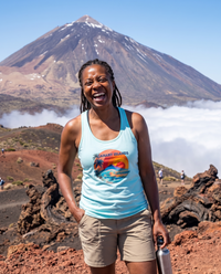 Canary Islands Women’s fitted racerback tank top