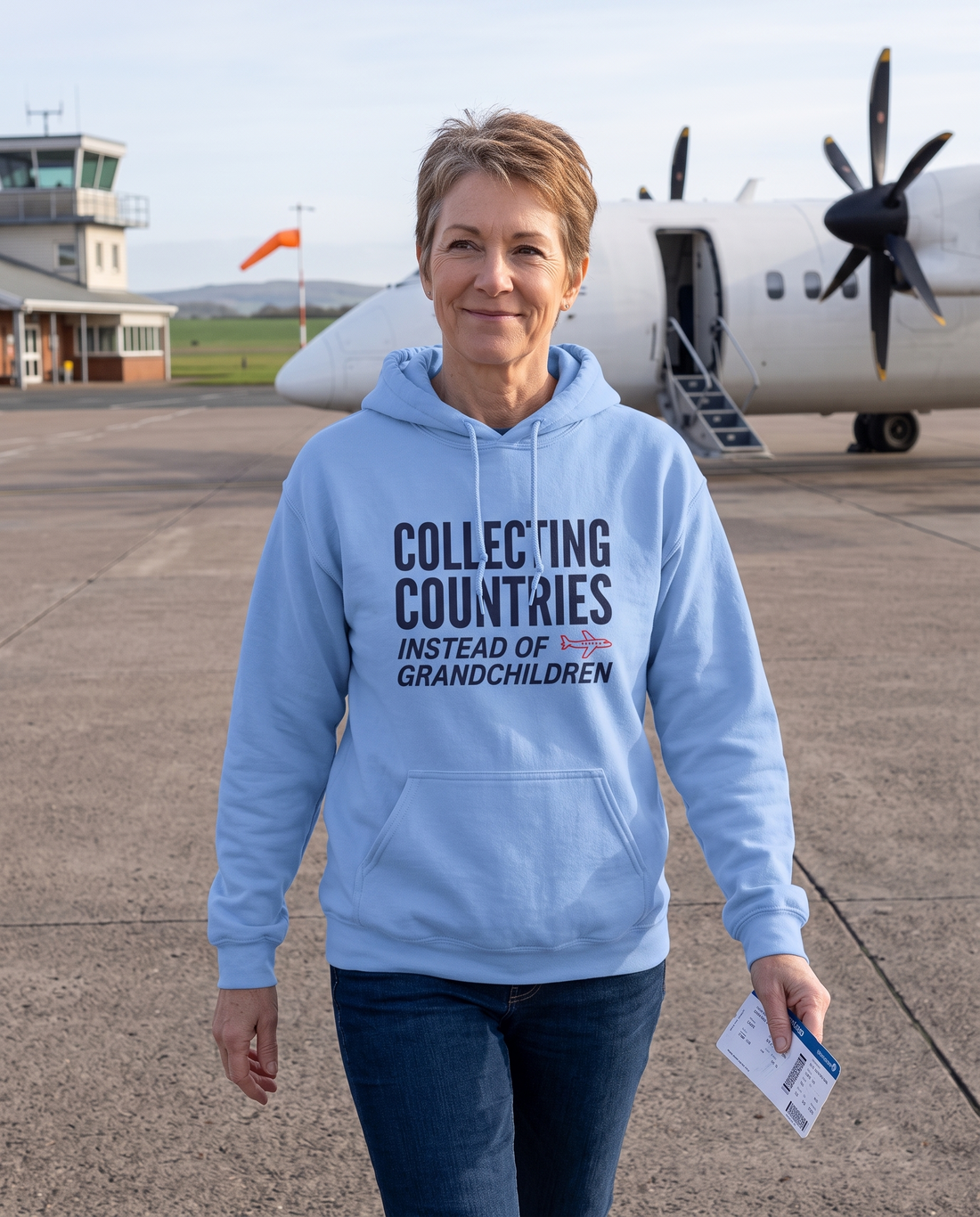 Collecting Countries Instead of Grandchildren Unisex Hoodie