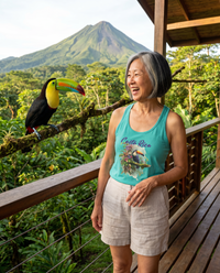 Costa Rica Toucan Women’s fitted racerback tank top