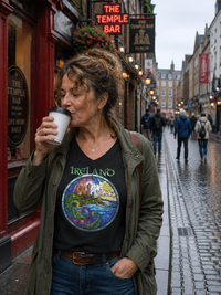 Ireland Stained Glass Women’s relaxed v-neck t-shirt