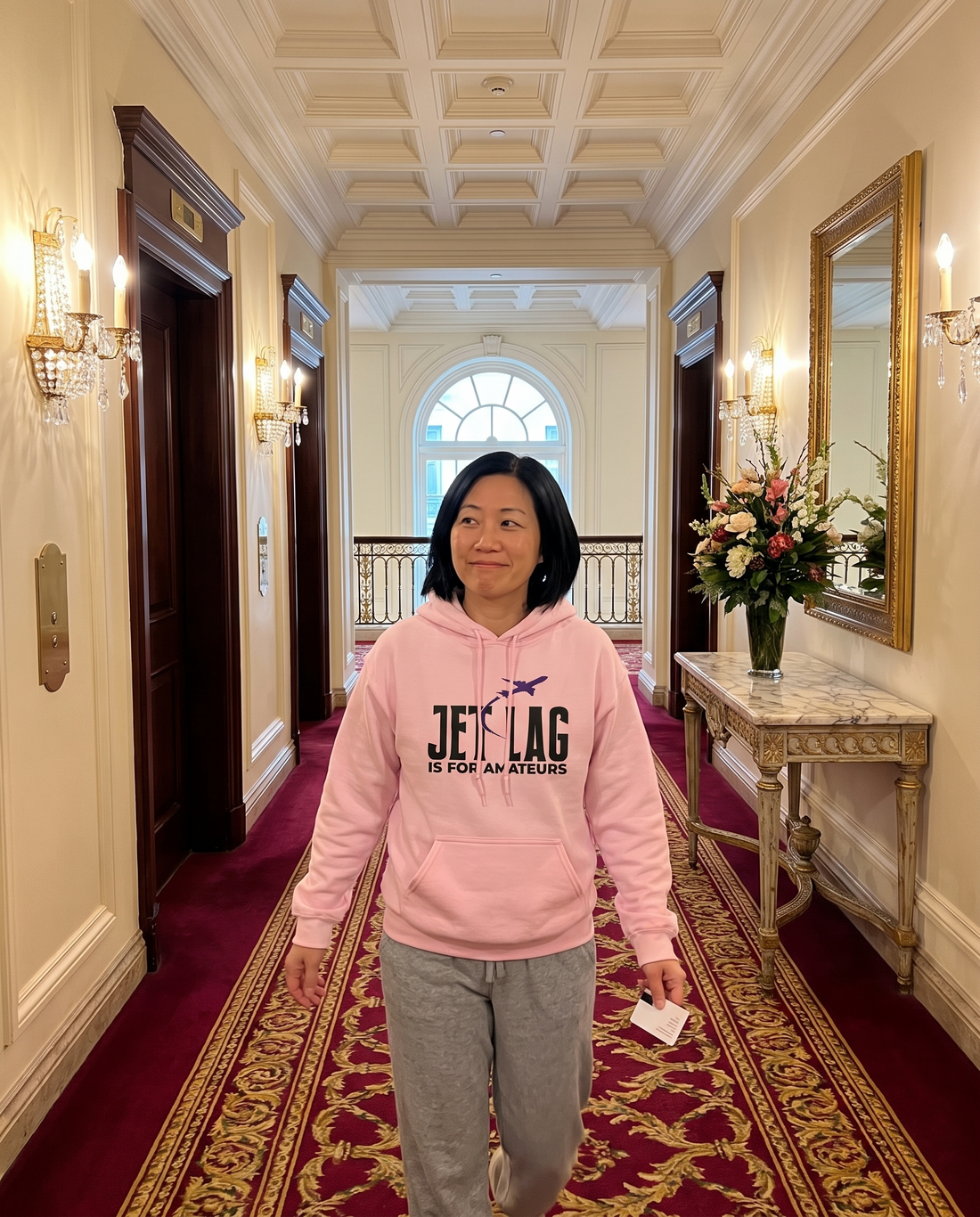 Jet Lag Is For Amateurs - Dark Unisex Hoodie