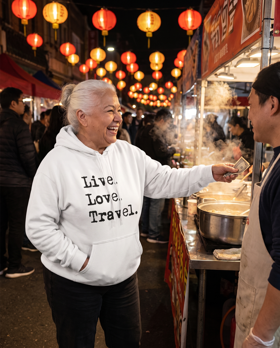 Live Love Travel - Black Unisex Hoodie