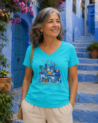 Morocco Women’s relaxed v-neck t-shirt
