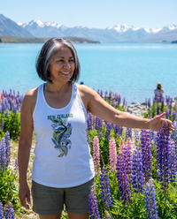 New Zealand Women’s fitted racerback tank top
