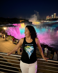 Niagara Falls 2 Women’s fitted racerback tank top