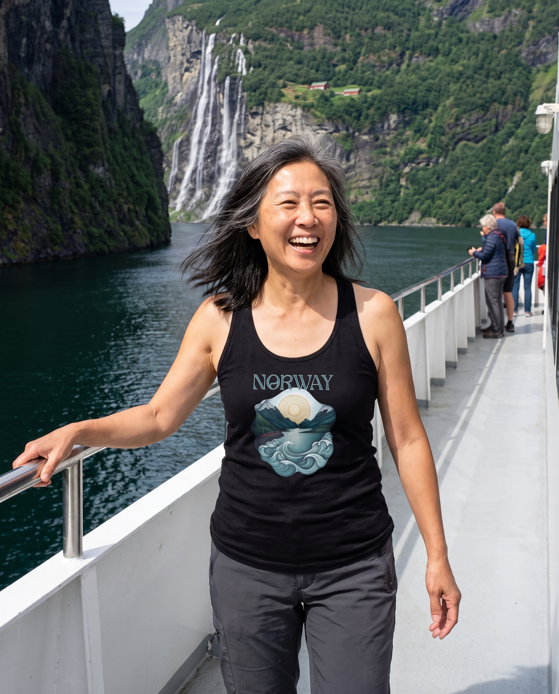 Norway Women’s fitted racerback tank top