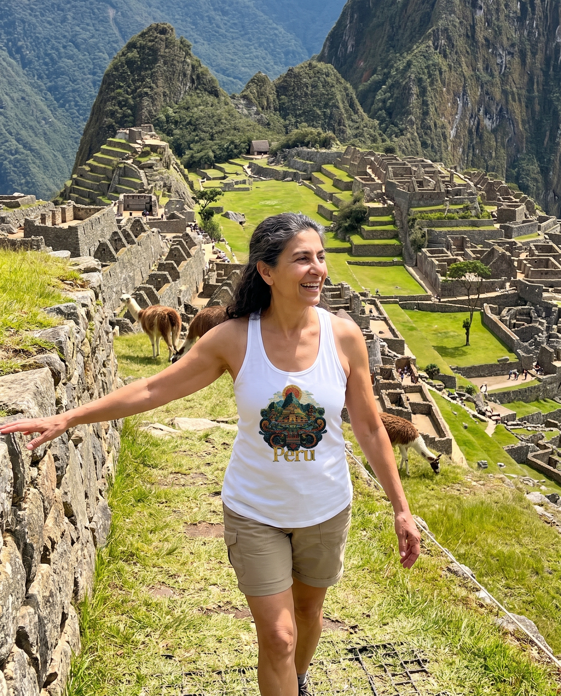 Peru Women’s fitted racerback tank top