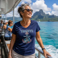 Tahiti Women’s relaxed v-neck t-shirt