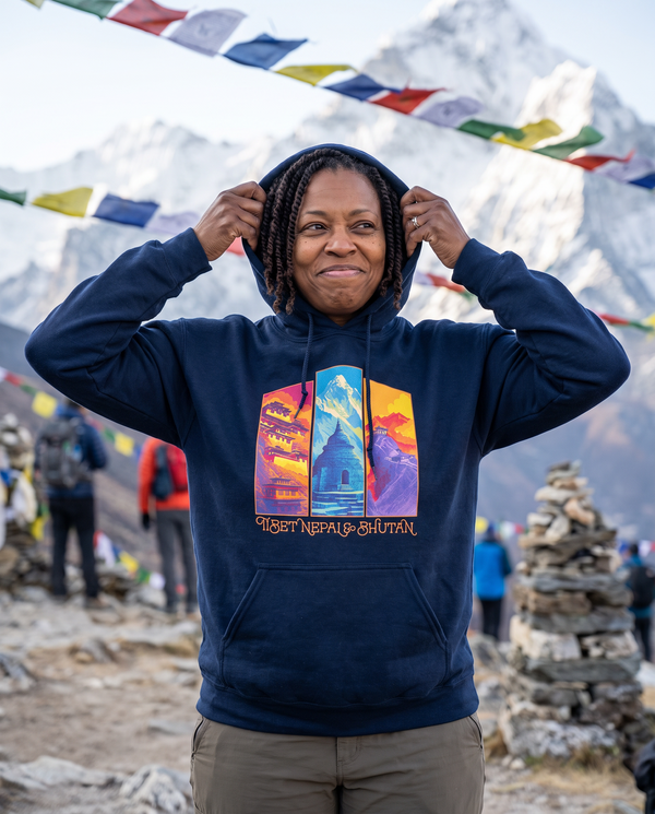 Tibet Nepal Bhutan Unisex Hoodie