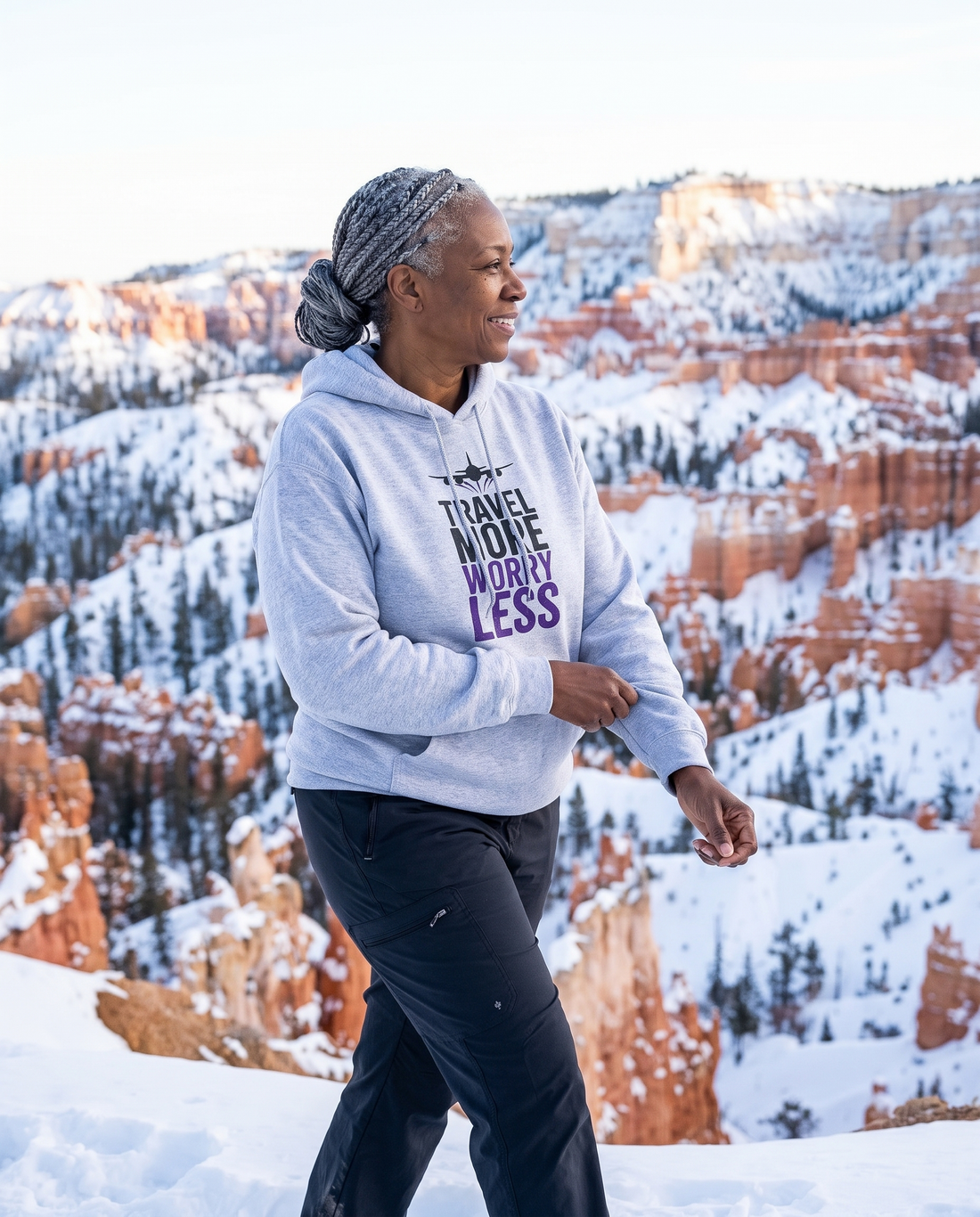 Travel More Worry Less Unisex Hoodie