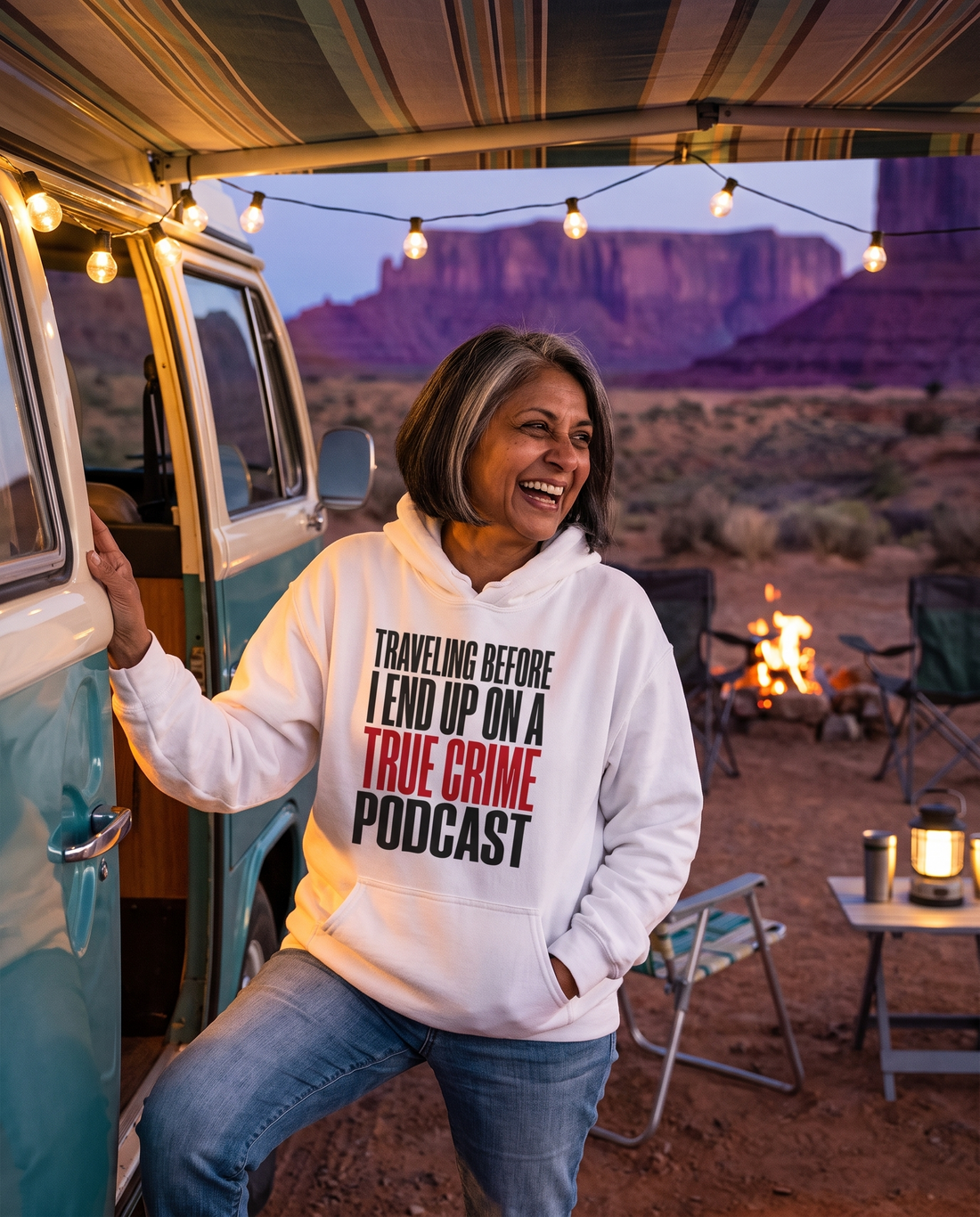 True Crime Red-Black Unisex Hoodie