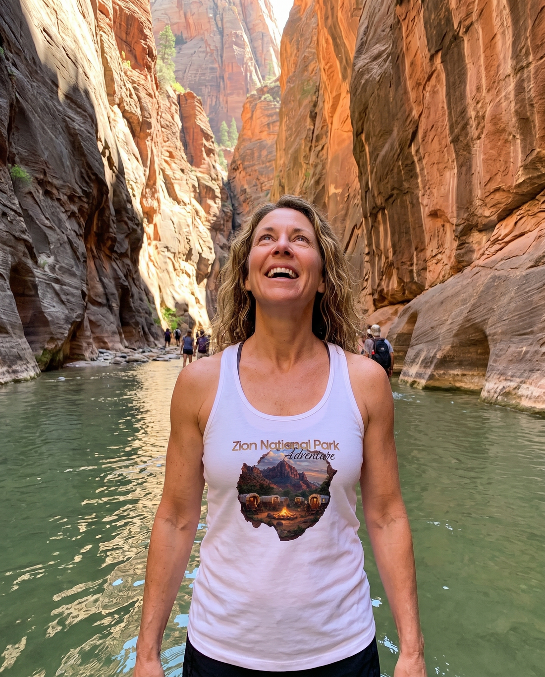 Zion Women’s fitted racerback tank top